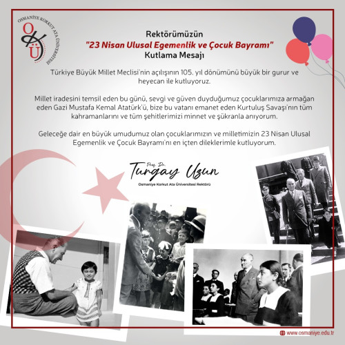 23 Nisan Ulusal Egemenlik ve Çocuk Bayramı